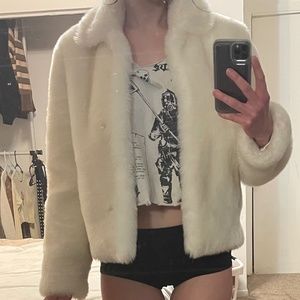 White Fur Coat
